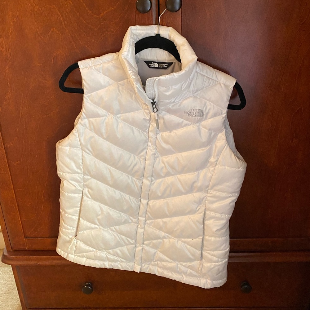 Women’s White North Face Vest